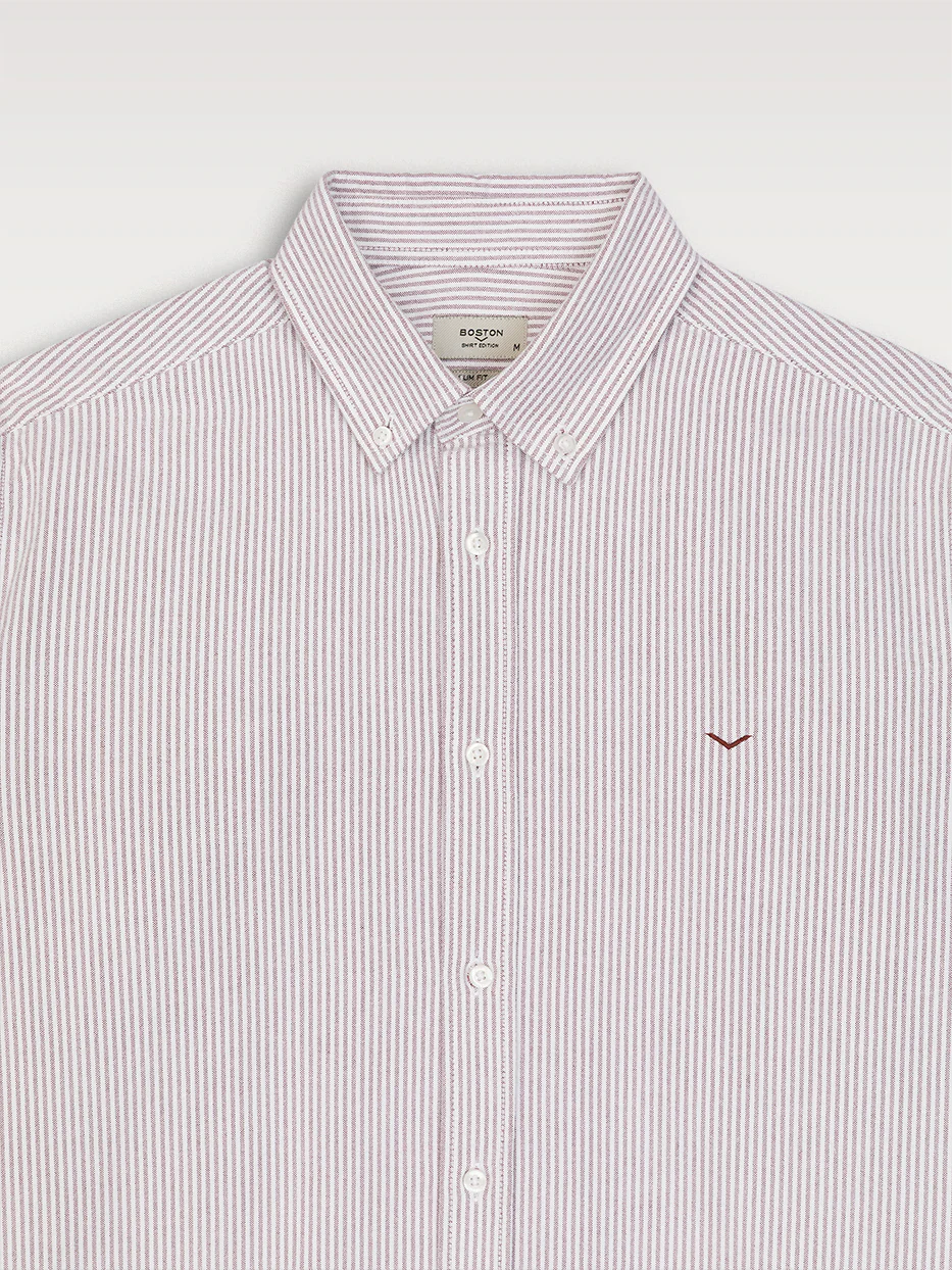 Camisa regular oxford rayas - Image 6